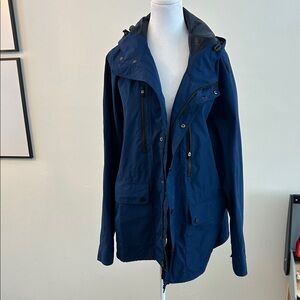 Men's Blue Hooded Jacket Banana Republic